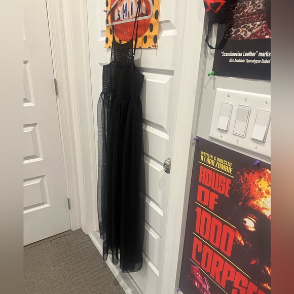 Free People Black Sheer Spaghetti Strap maxi Dress - Picture 3 of 17